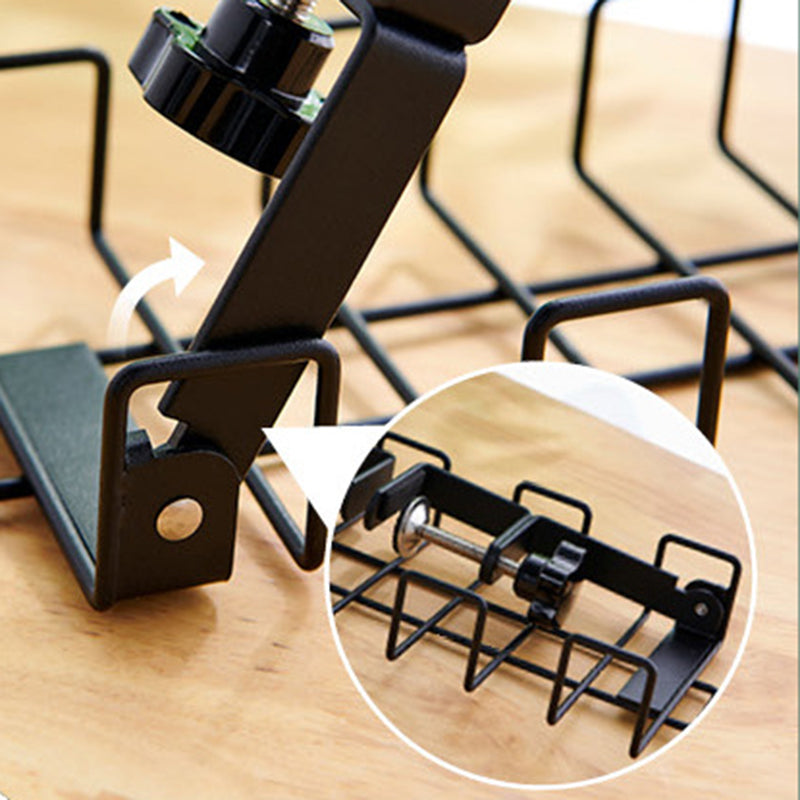 Under Desk Cable Management Rack Carbon Steel Power Strip Cable Storage Basket Under Desk Cable Management Rack Carbon Steel Power Strip Cable Storage Basket